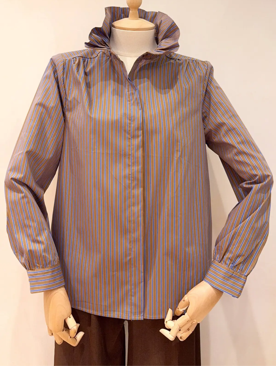 Blouse Pauline marron