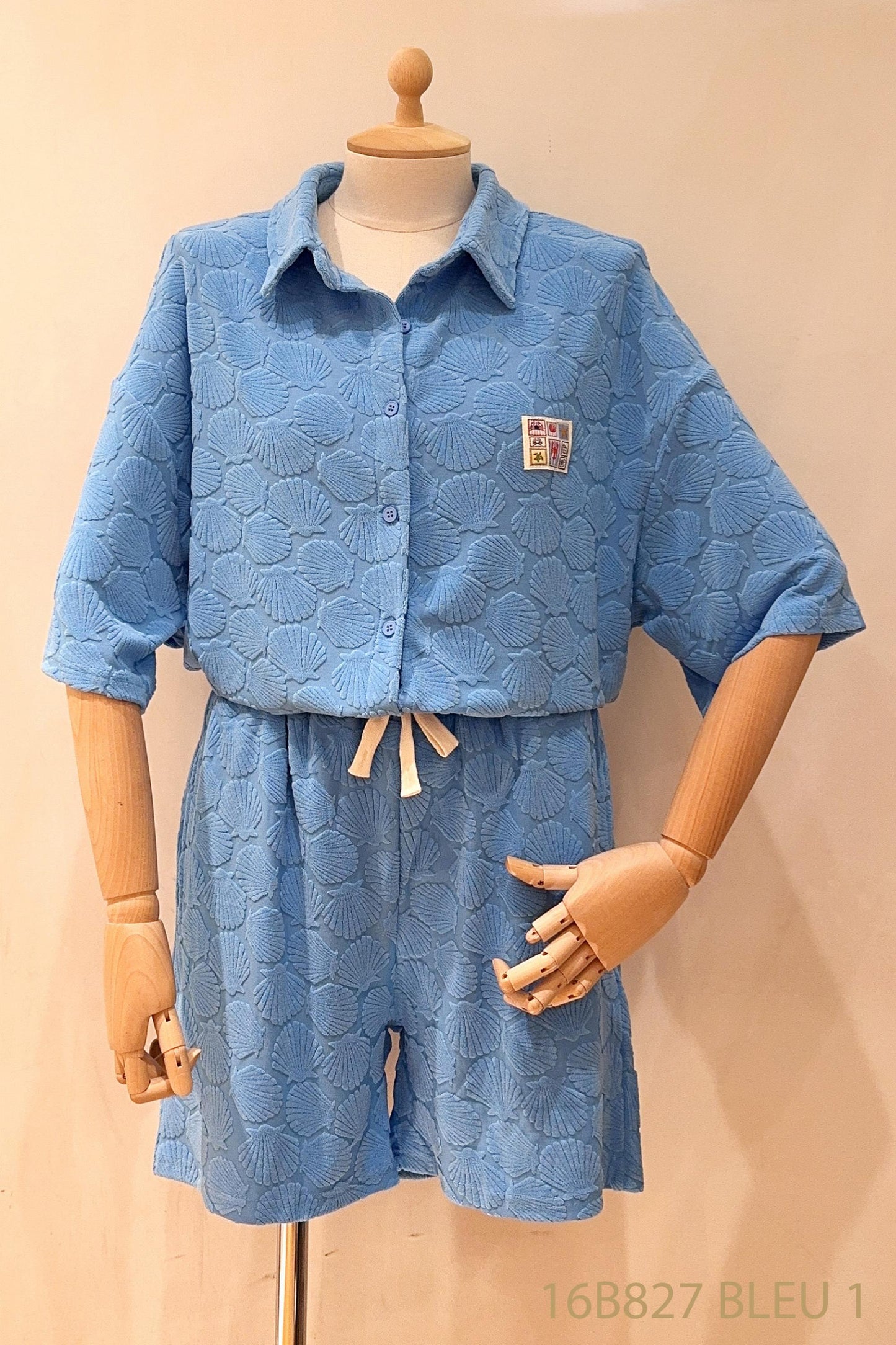 Short Shell bleu