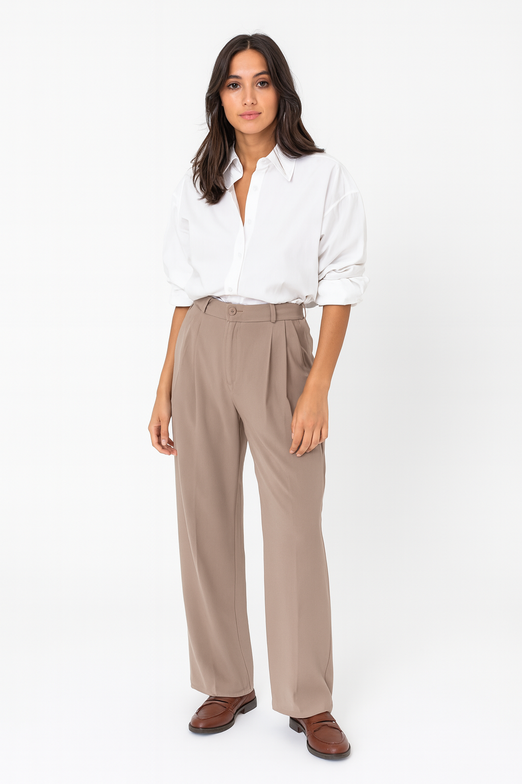 Pantalon Basile taupe