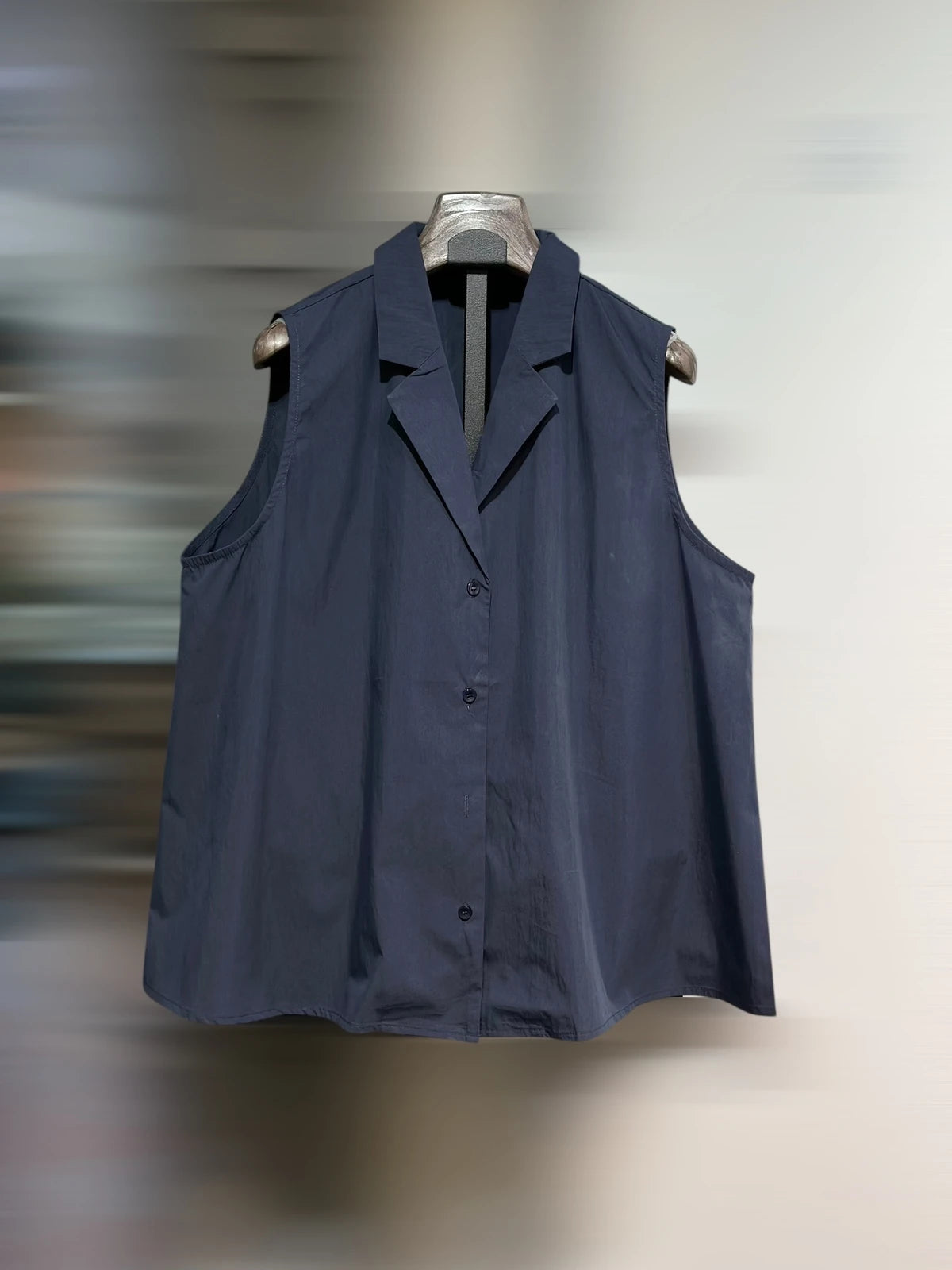 Chemise marine sans manche