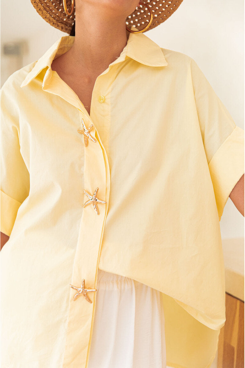 Chemise étoile jaune