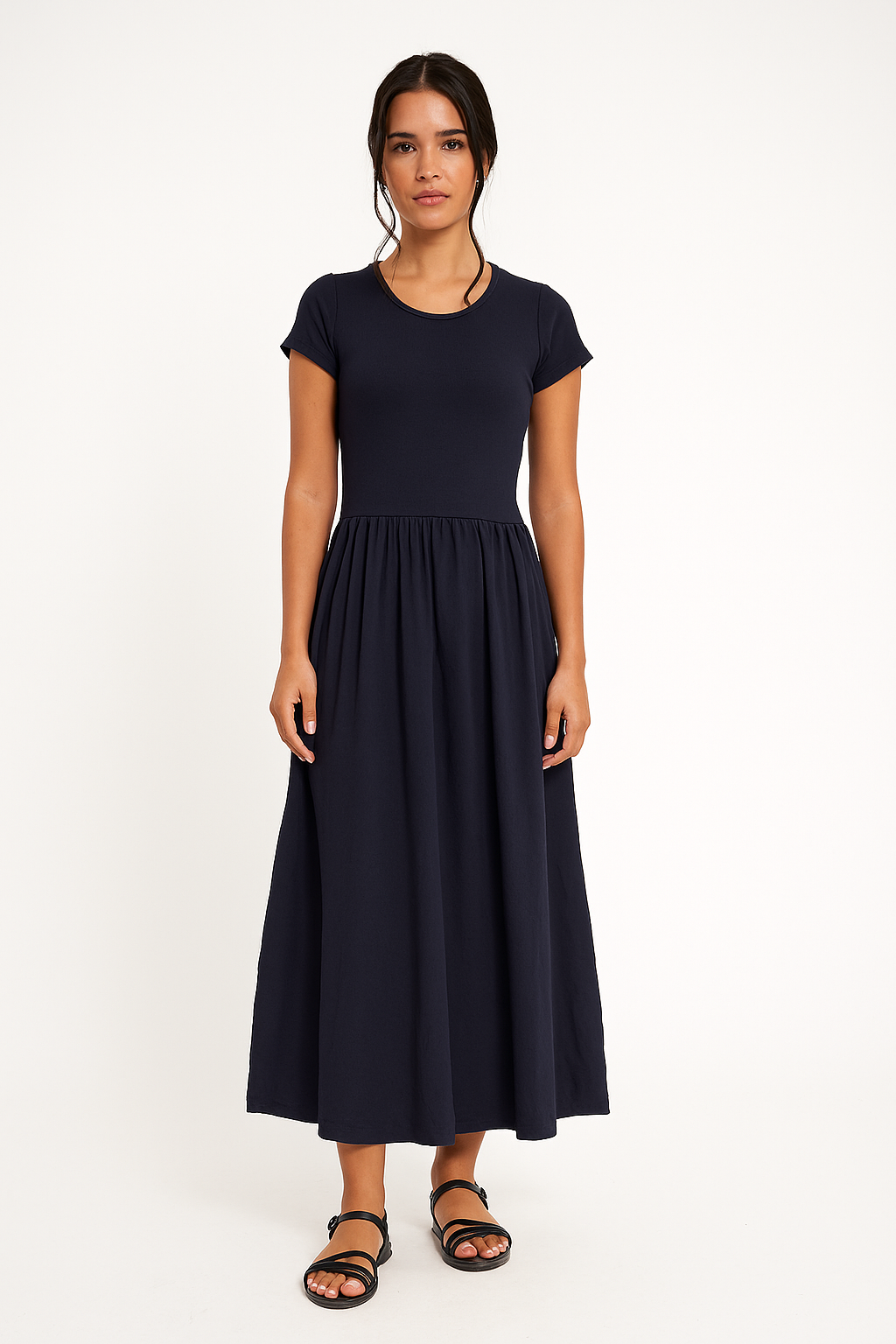 Robe bimatière marine
