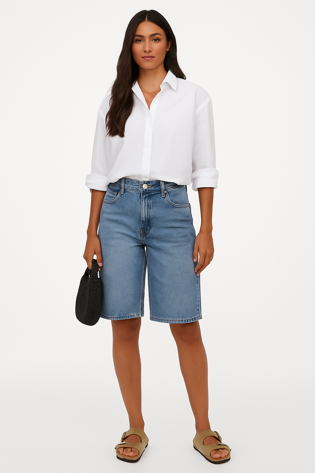 Bermuda en jean baggy