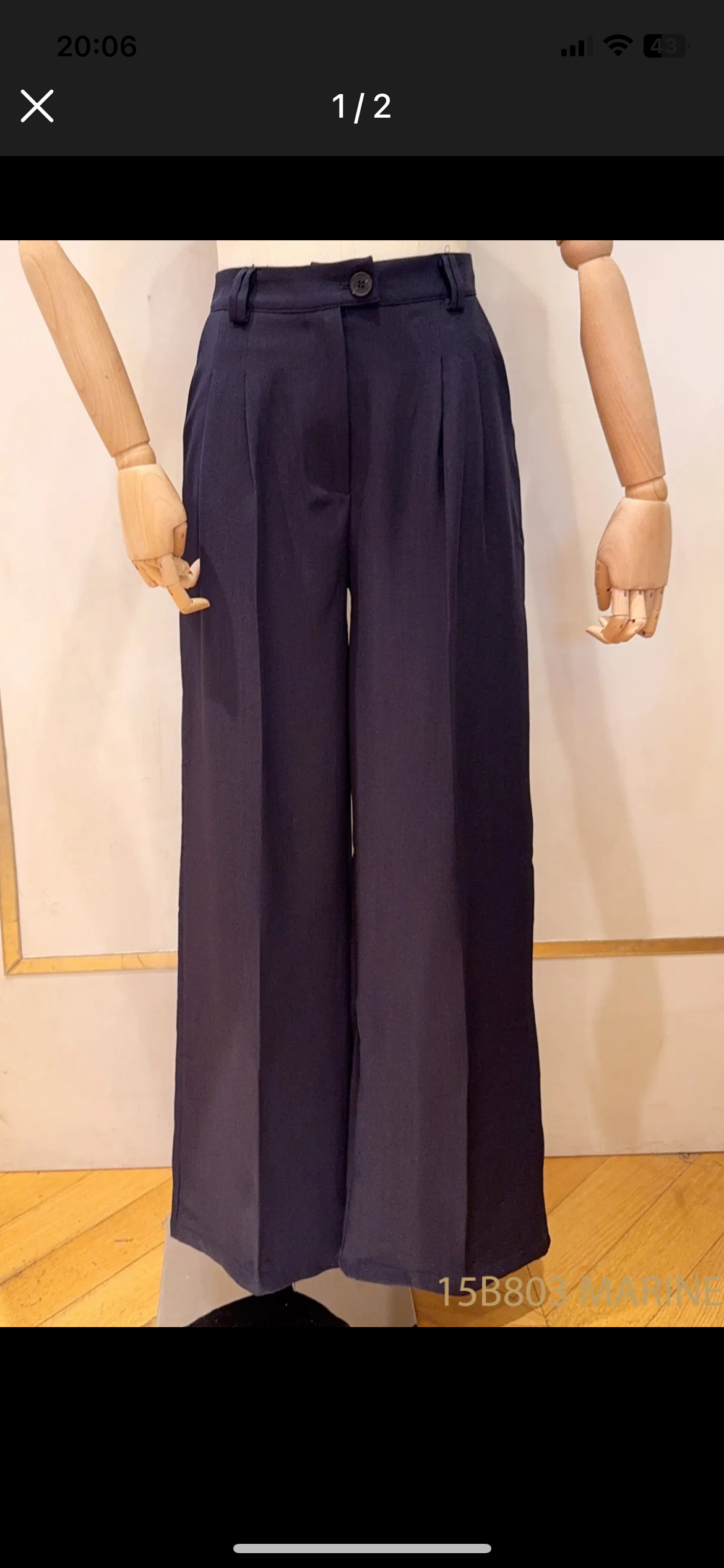Pantalon Gustave marine