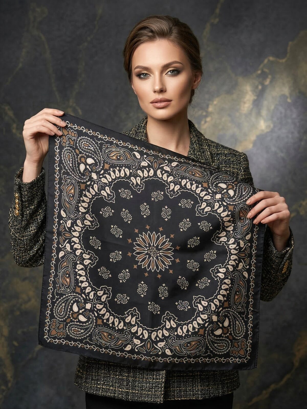 Foulard Marly noir