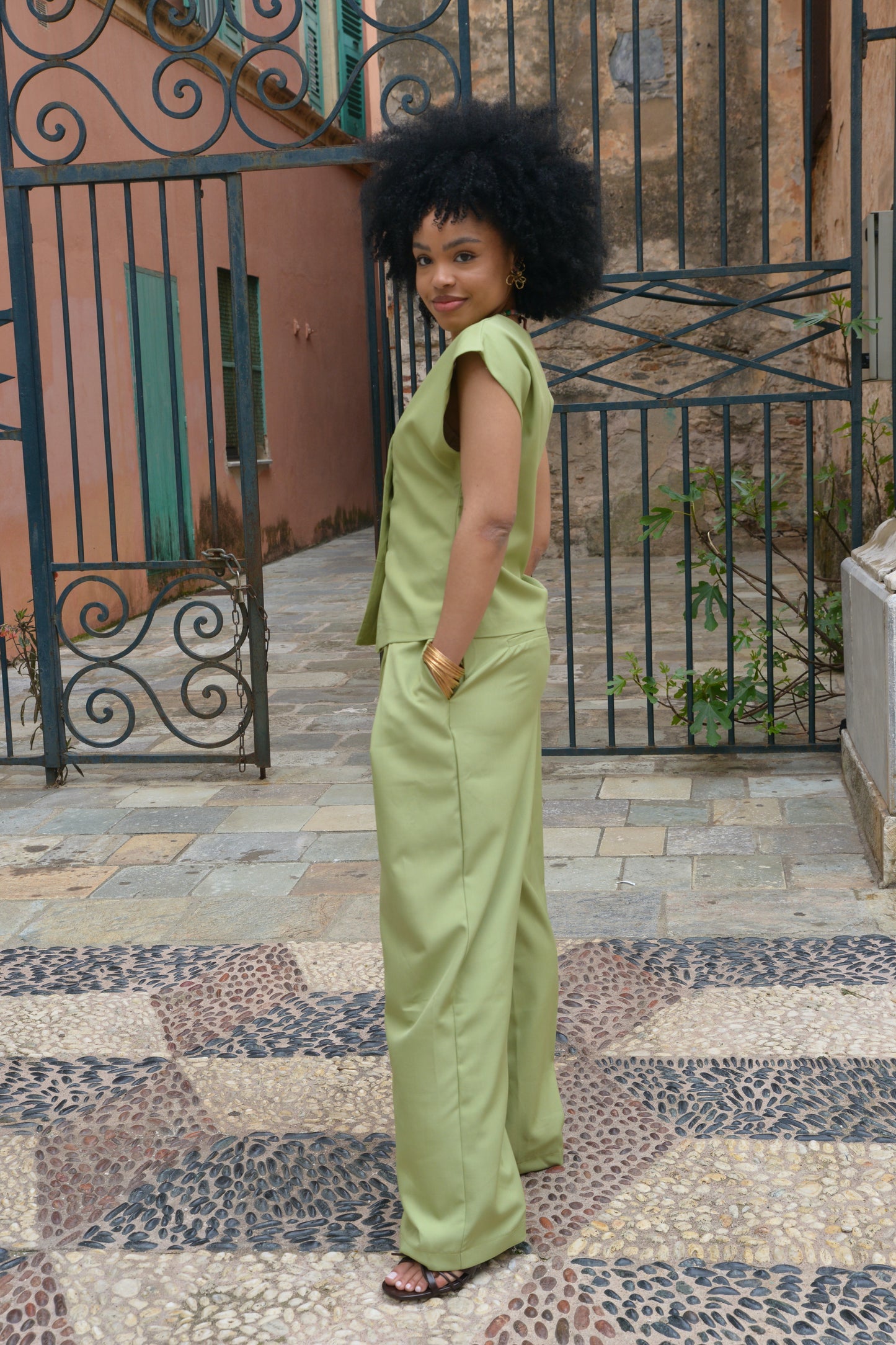 Pantalon Timéo vert