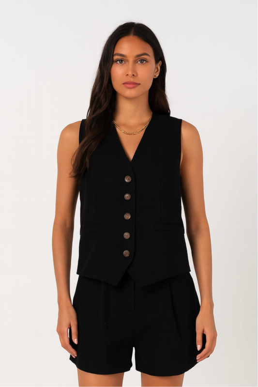Gilet blazer noir