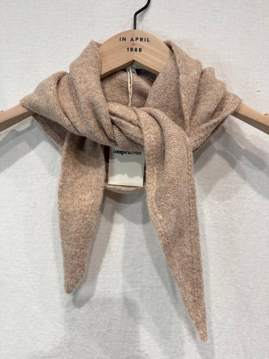 Foulard en maille taupe