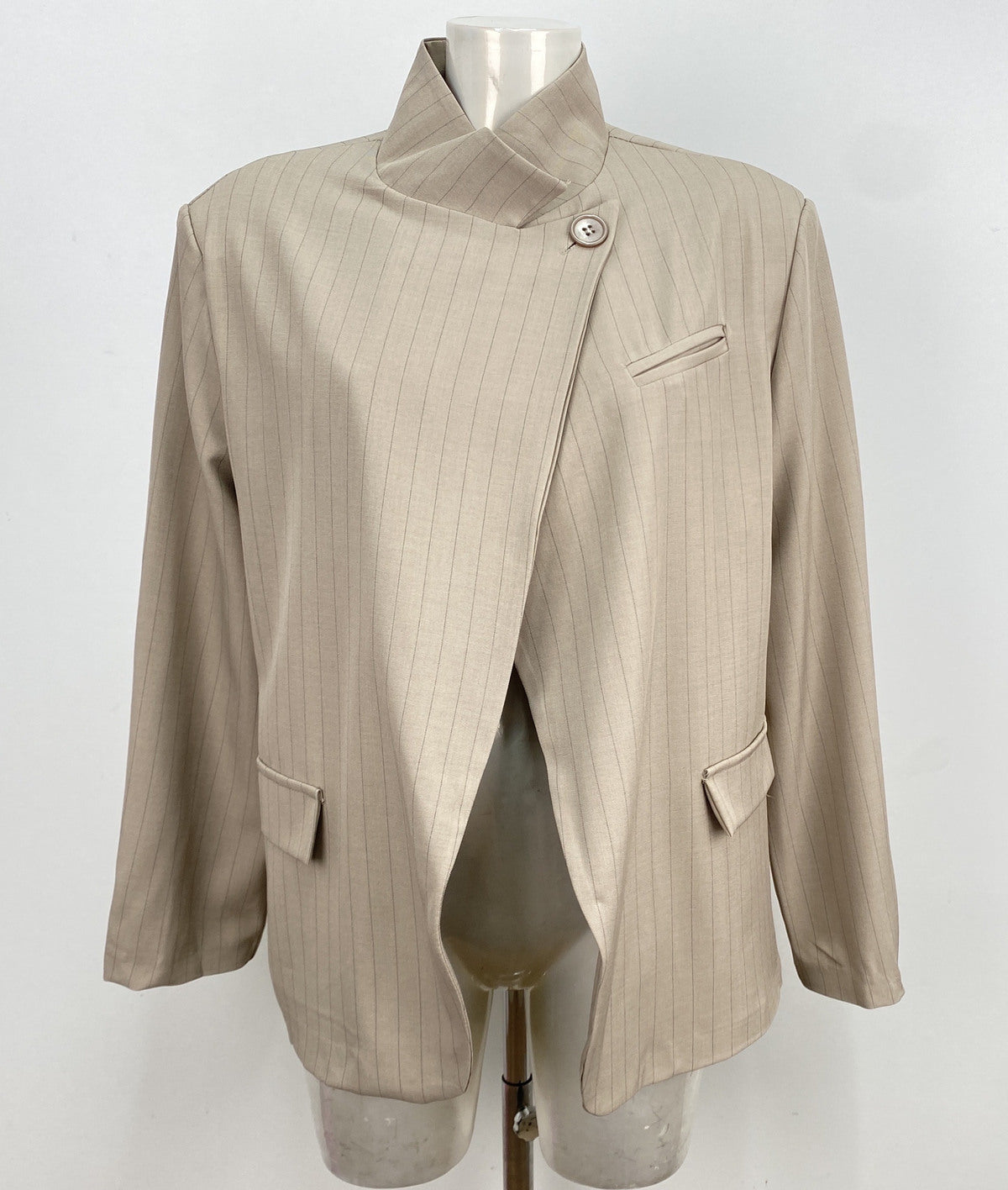 Veste Carter taupe à rayures