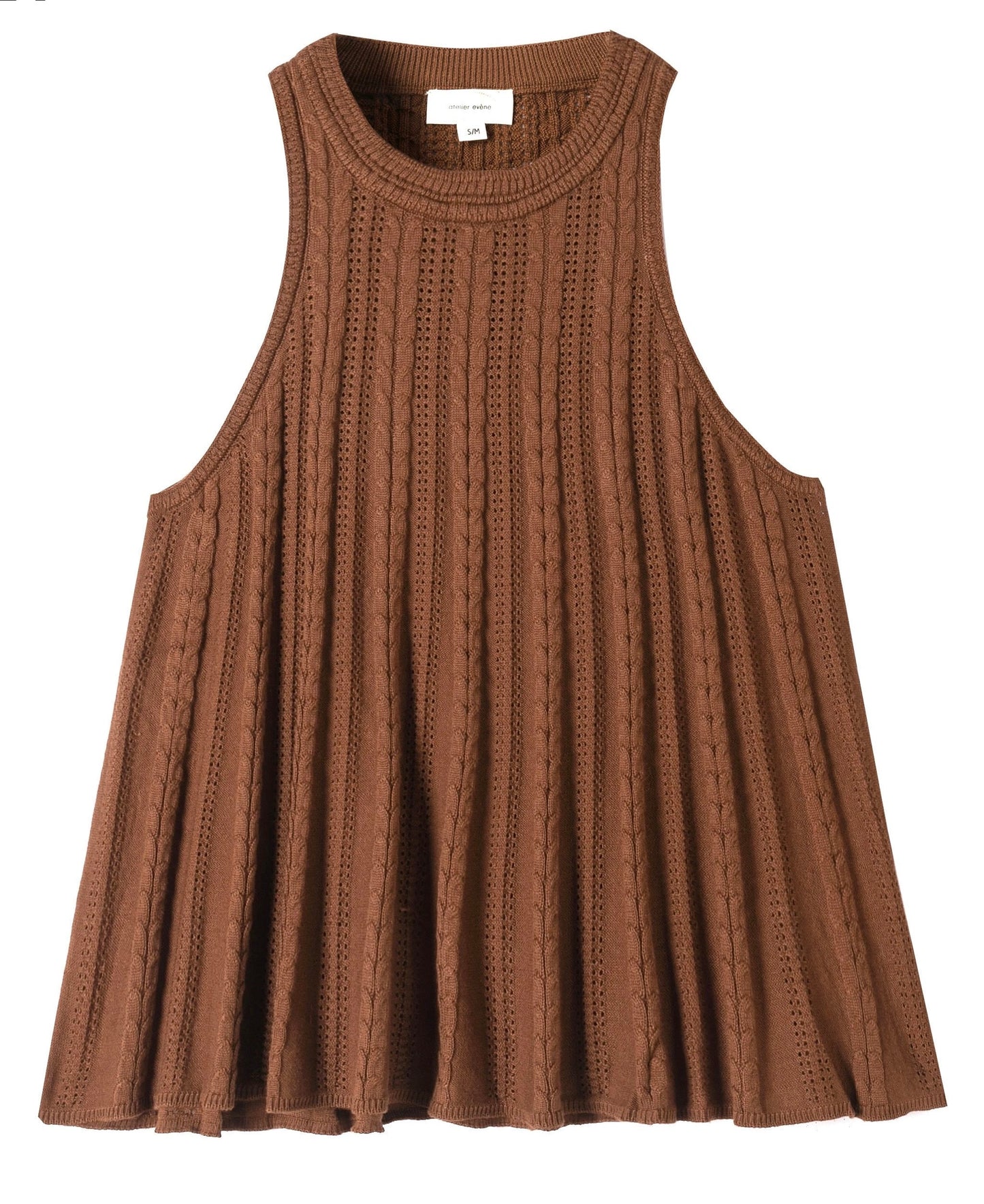 Débardeur fluide marron