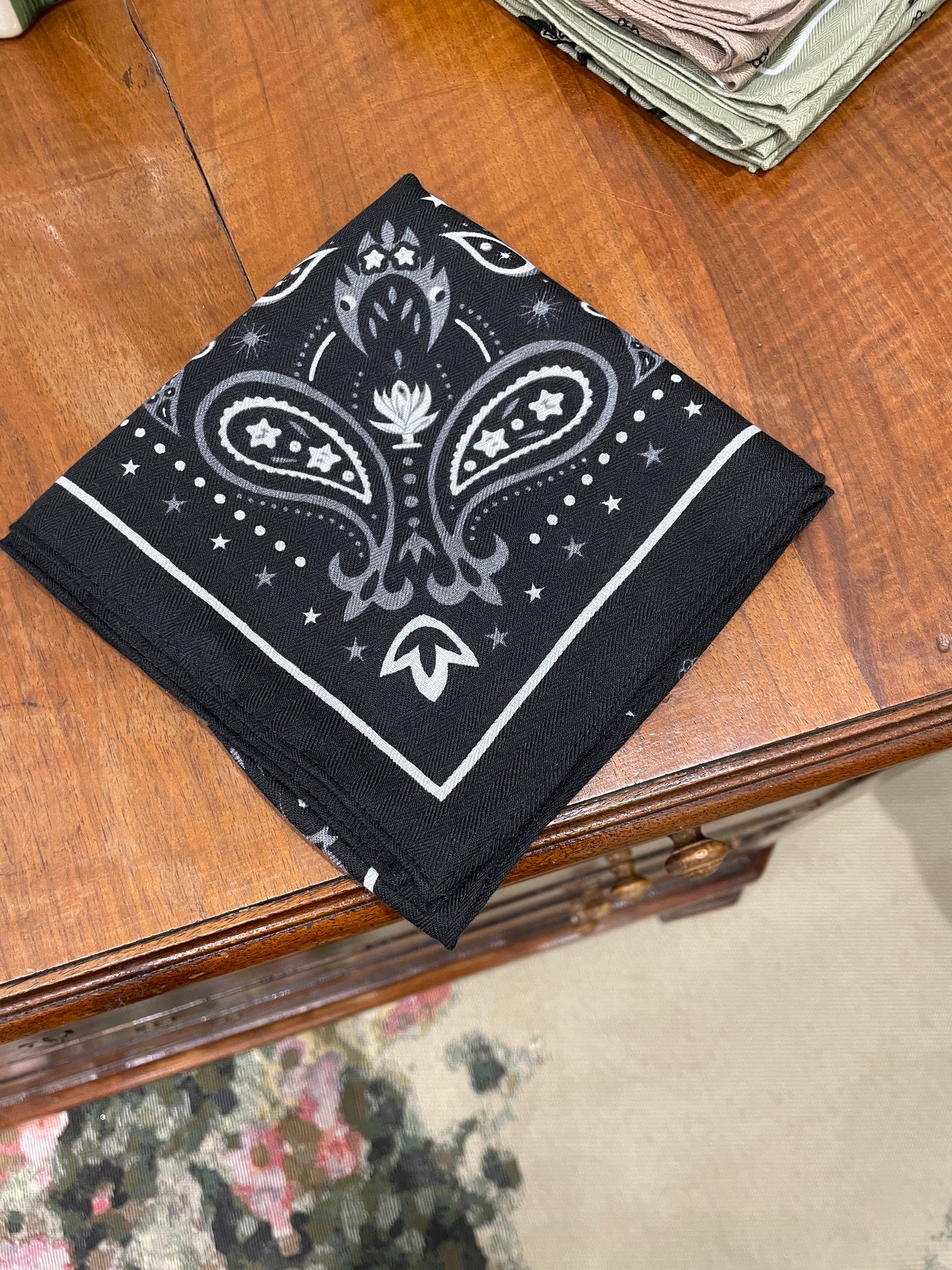 Foulard bandana noir