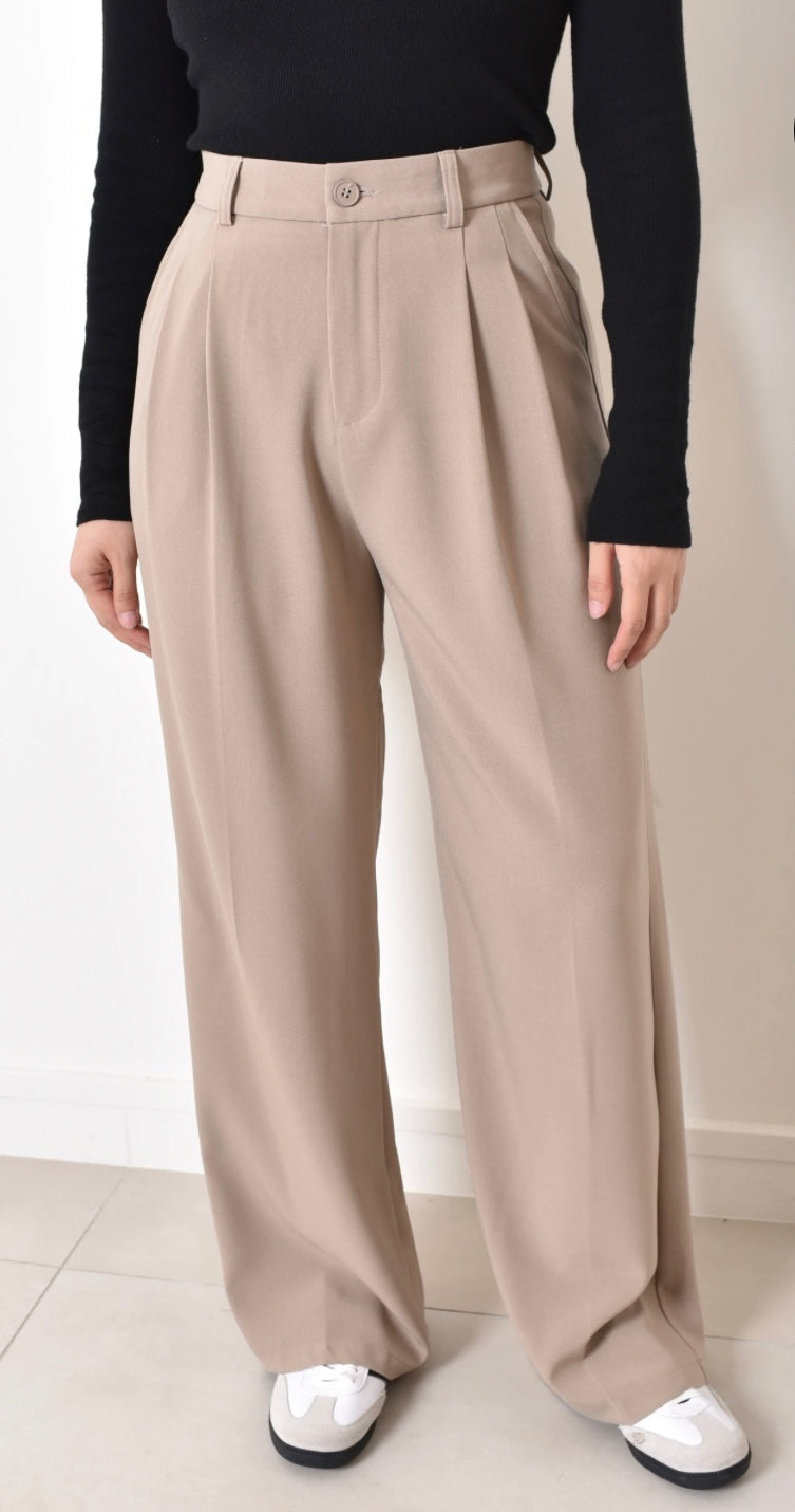 Pantalon Basile taupe