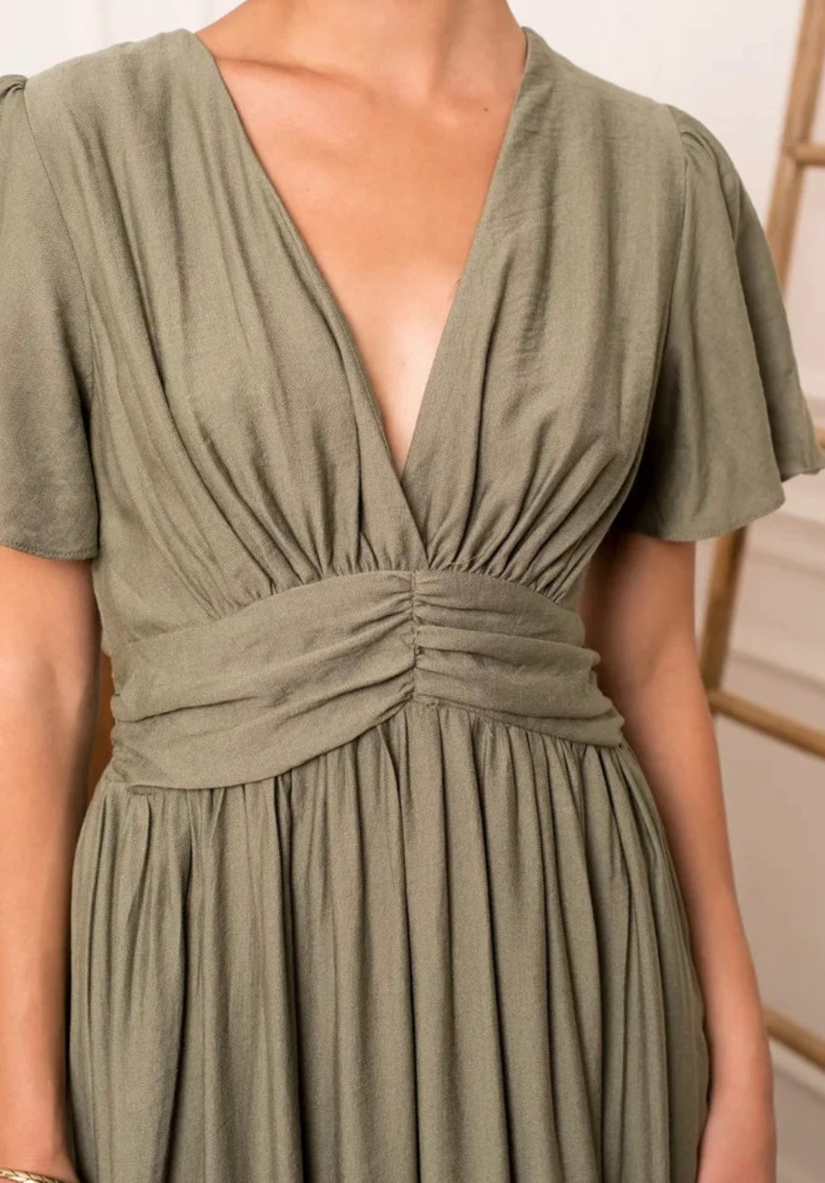 Robe Maisie kaki