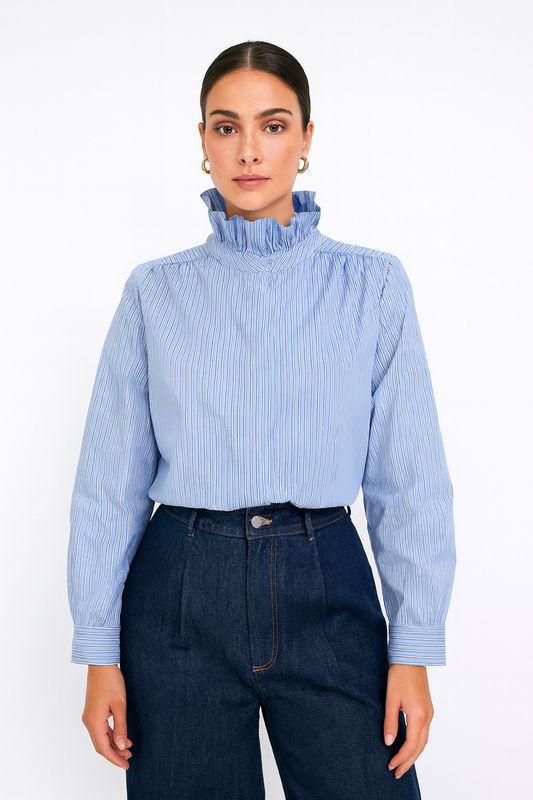 Blouse Pauline bleue