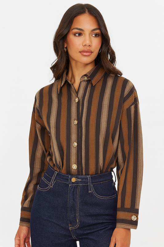 Chemise Jade marron