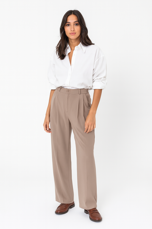 Pantalon Basile taupe
