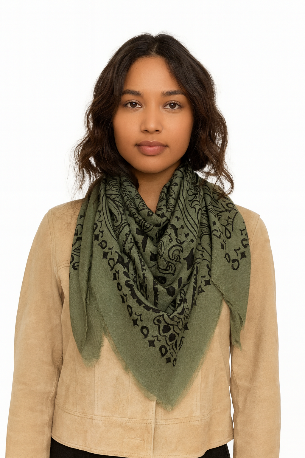 Foulard Suzanne kaki