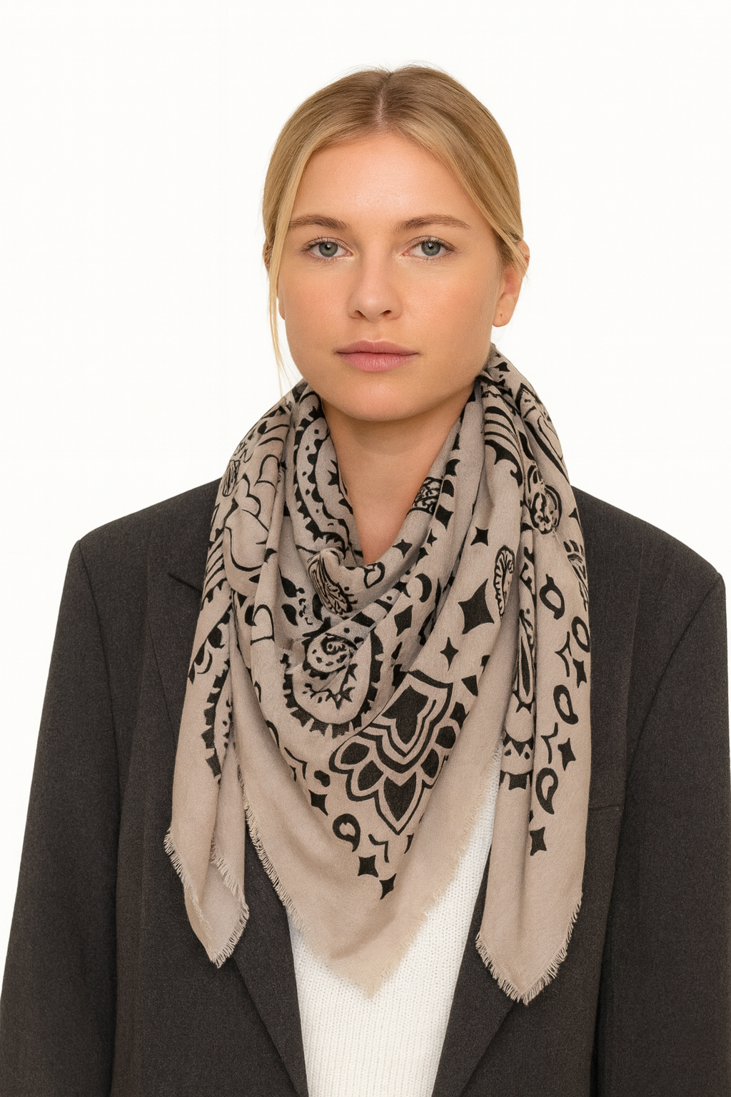 Foulard Suzanne taupe