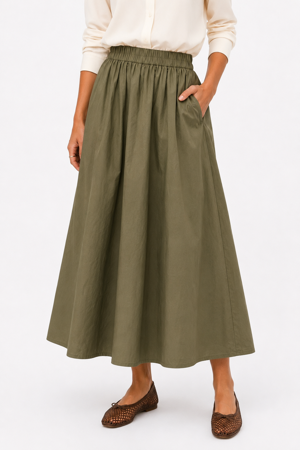 Jupe Romy kaki
