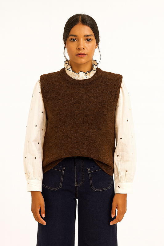 Pull Léon marron