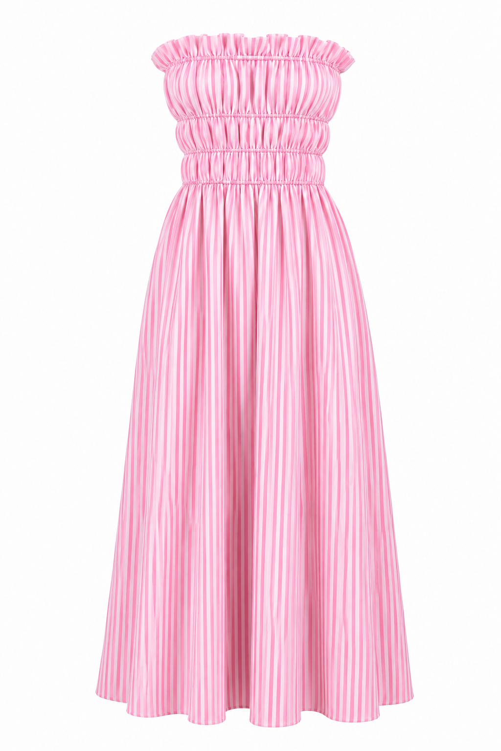 Robe Baia rayée rose