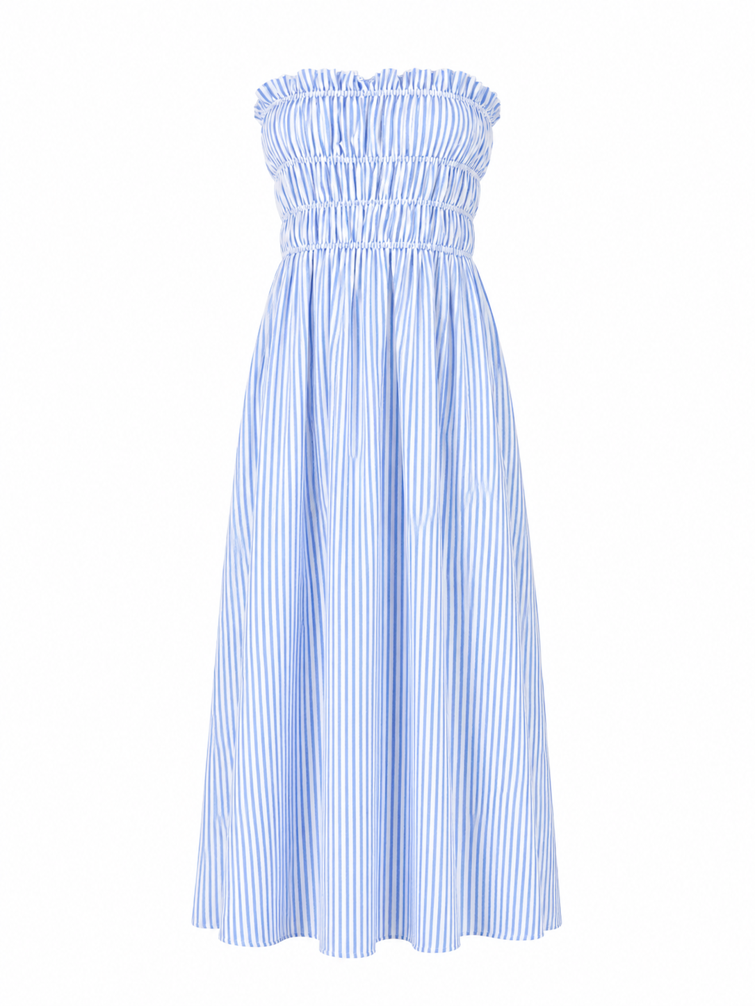 Robe Baia rayée bleue
