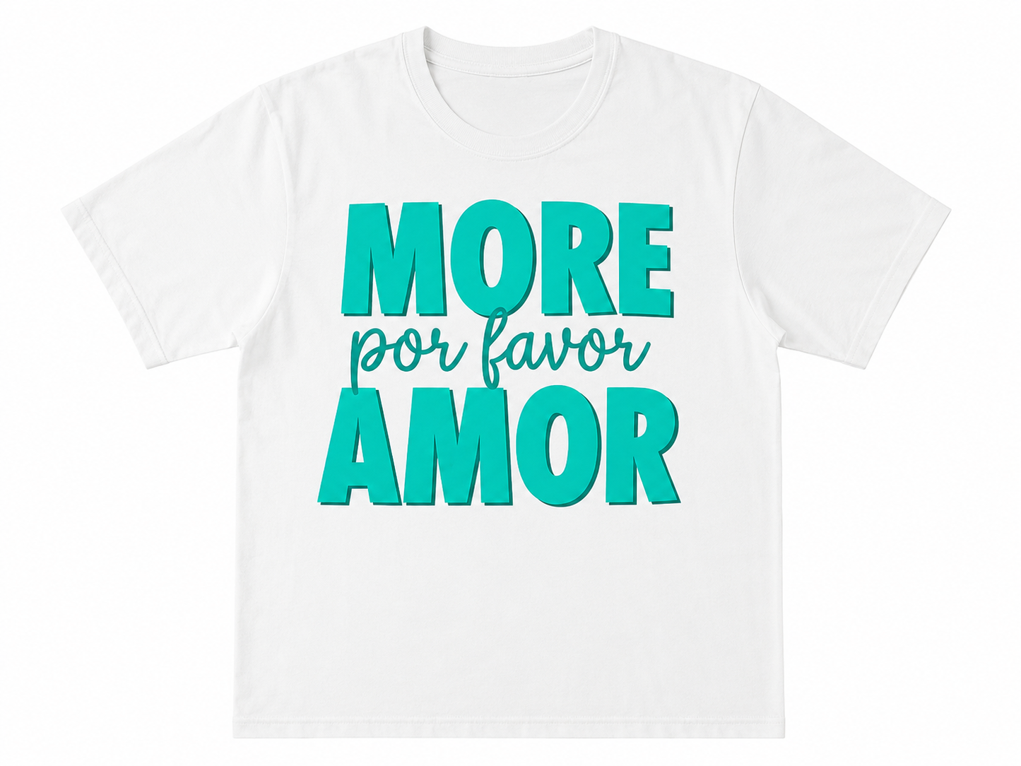 T-shirt More Amor vert