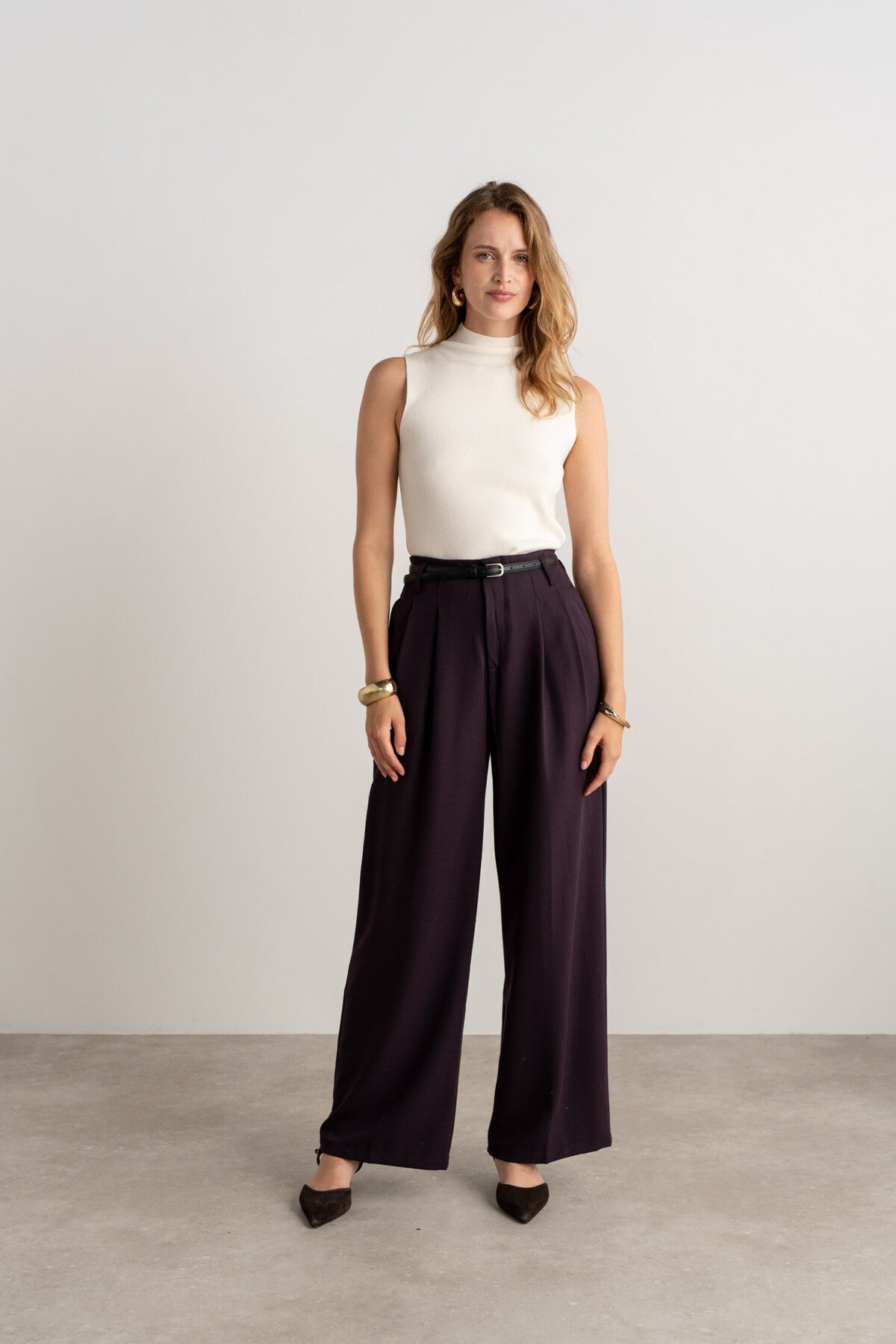 Pantalon Sam prune