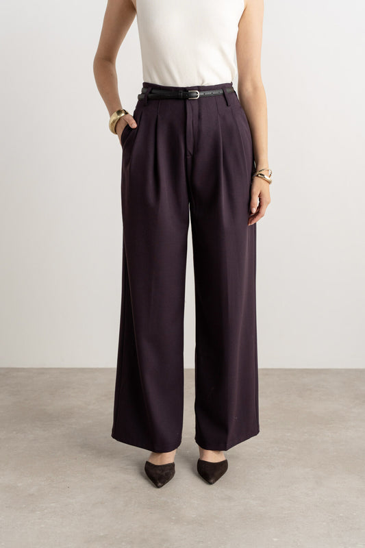 Pantalon Sam prune
