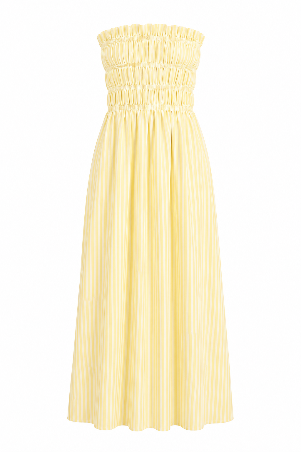 Robe Baia rayée jaune