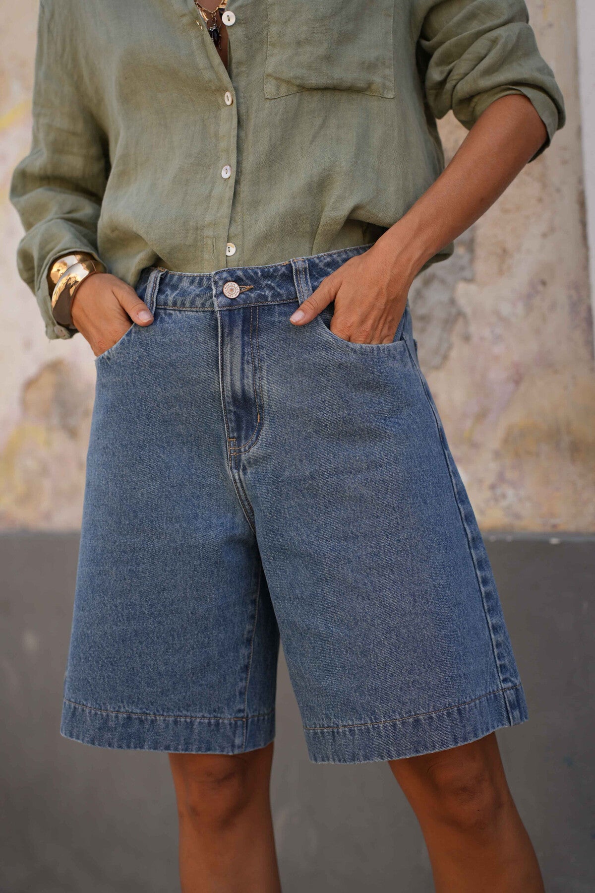 Bermuda en jean
