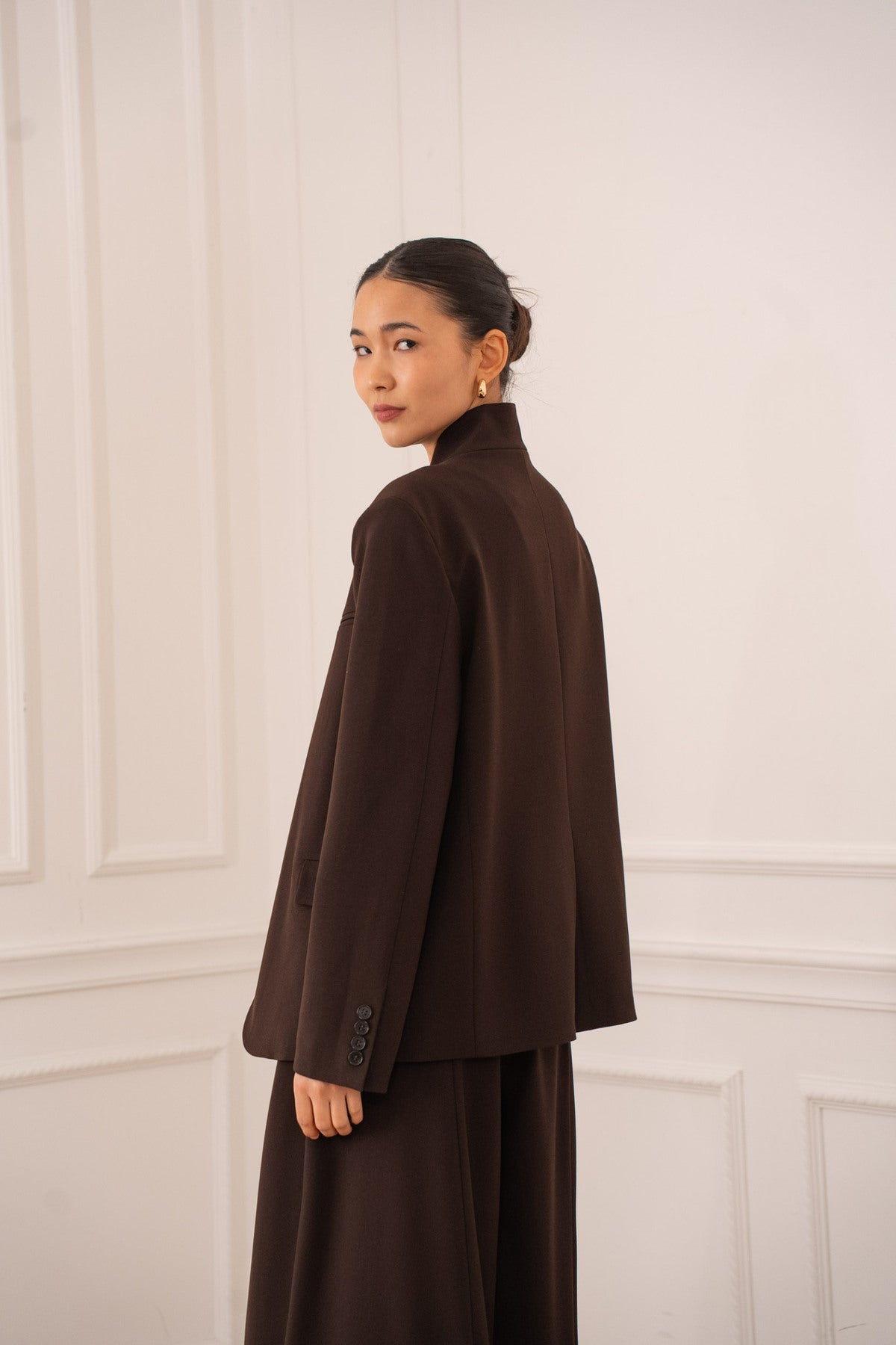 Veste spencer chocolat