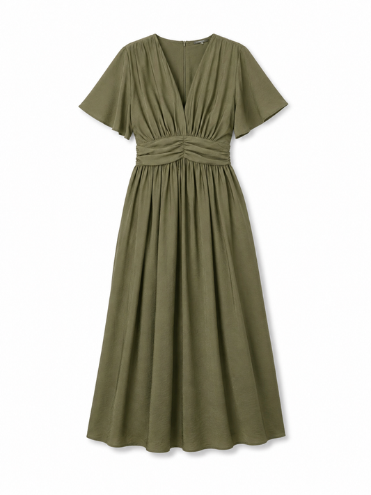 Robe Maisie kaki