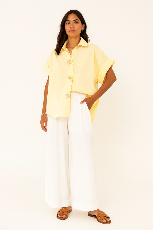 Chemise étoile jaune