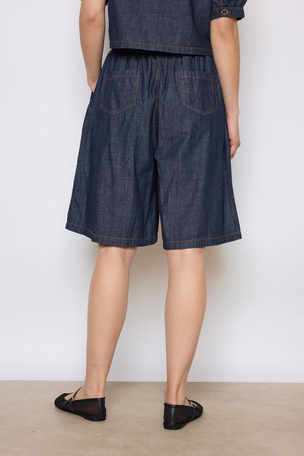 Bermuda fluide en jean