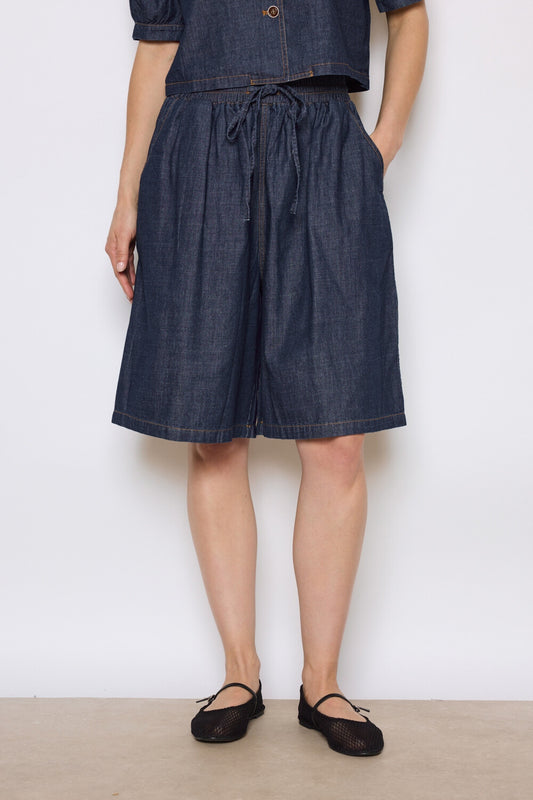 Bermuda fluide en jean