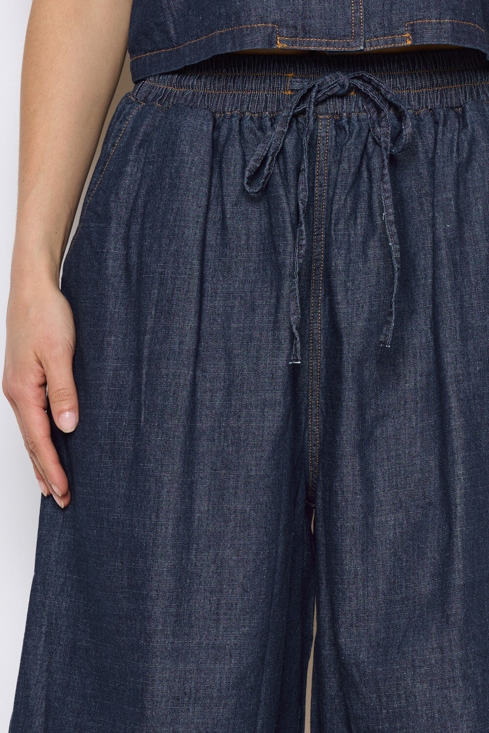 Bermuda fluide en jean
