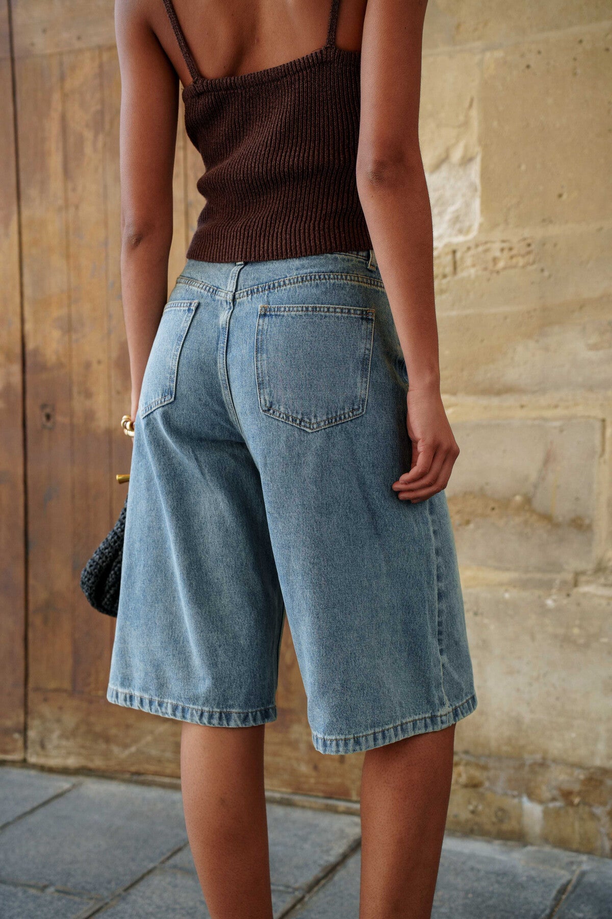 Bermuda en jean baggy