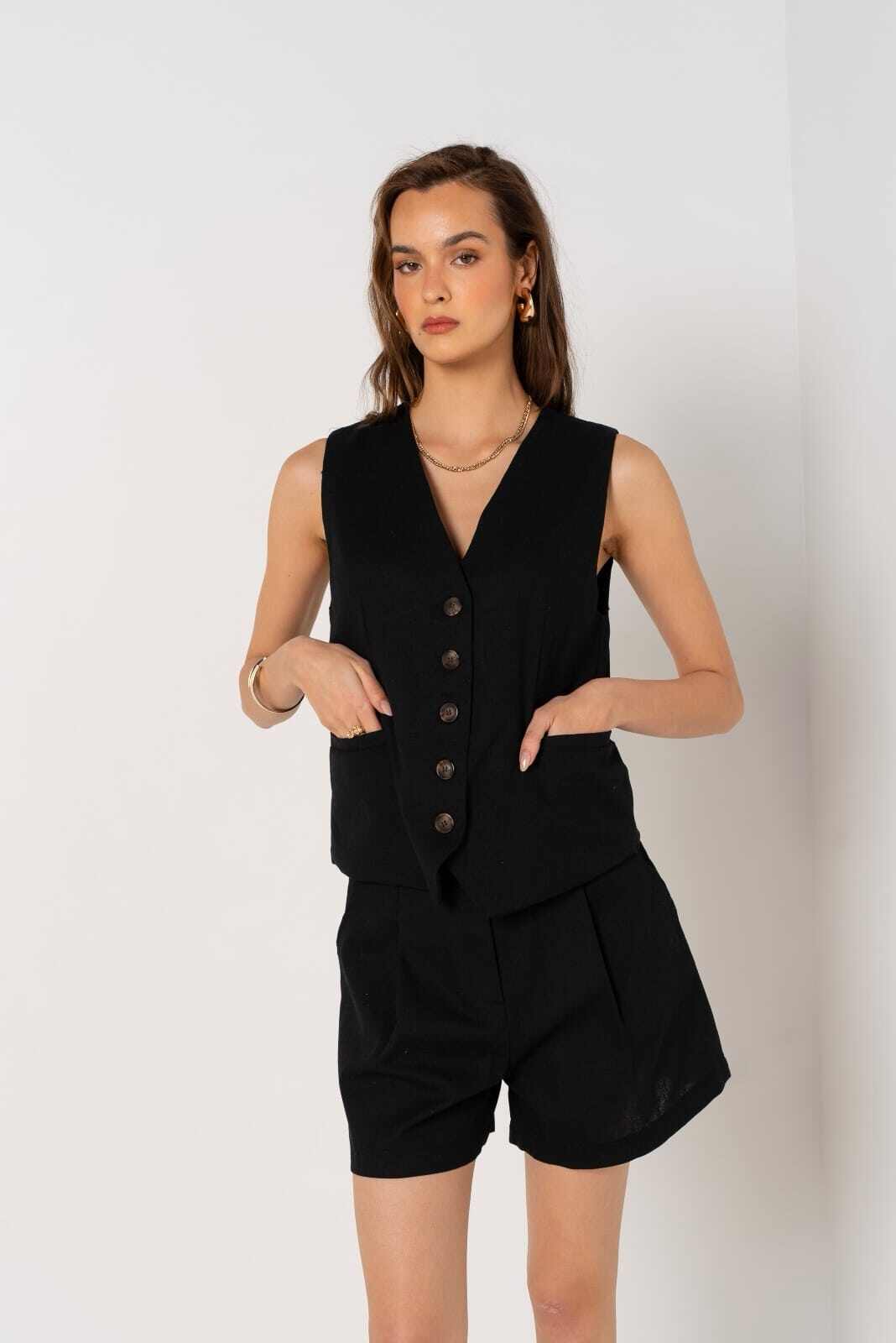 Gilet blazer noir
