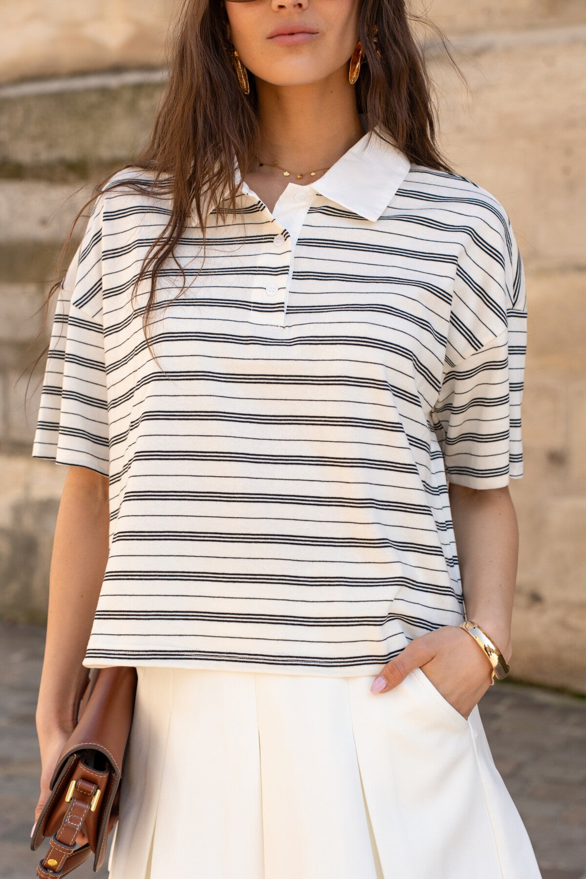 Polo rayé