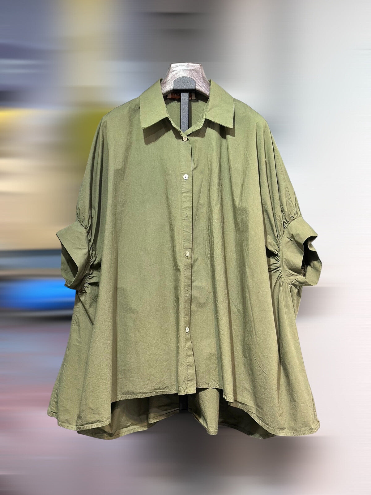 Chemise oversize kaki