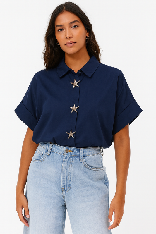 Chemise étoile marine