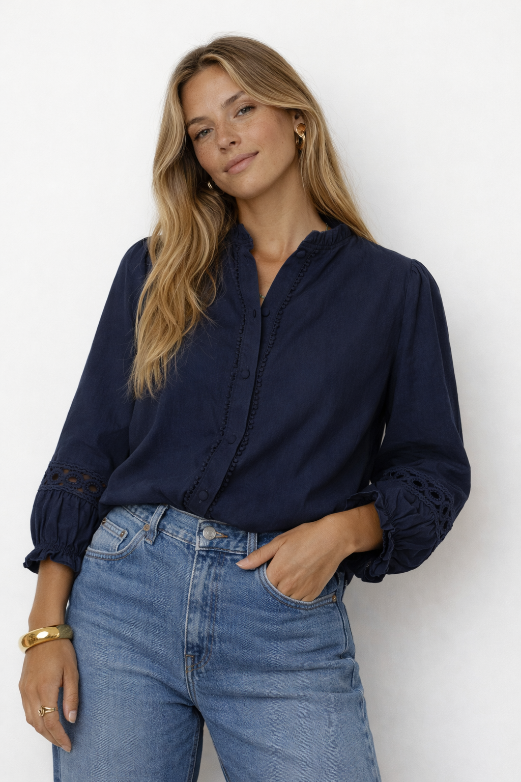 Blouse Camille marine