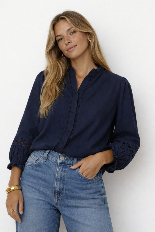 Blouse Camille marine
