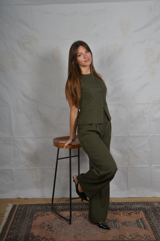 Pantalon Gustave kaki